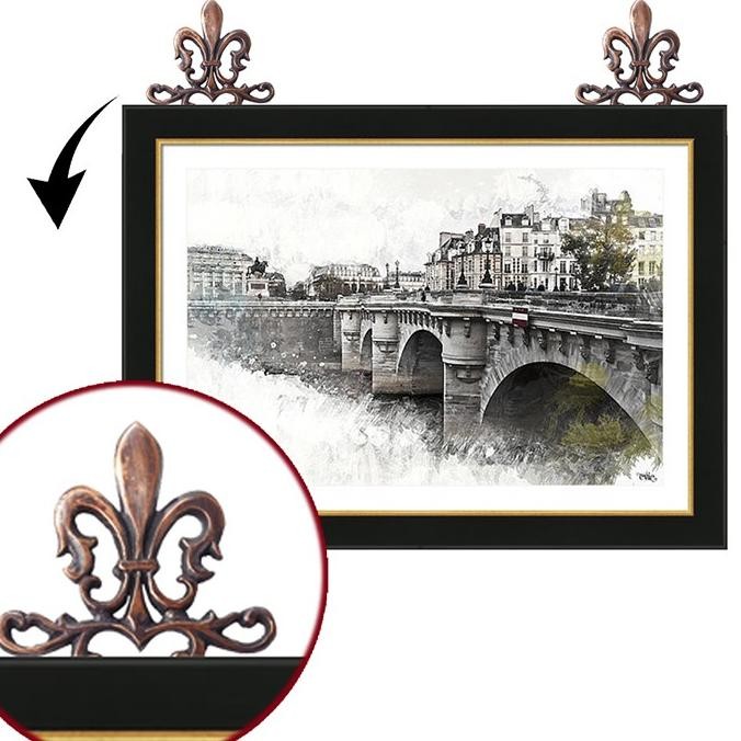 #@#@#@#@] 10cm Gantungan Pigura Gambar Foto Cermin Kuningan / Cantolan Braket Murah Bingkai Lukisan 