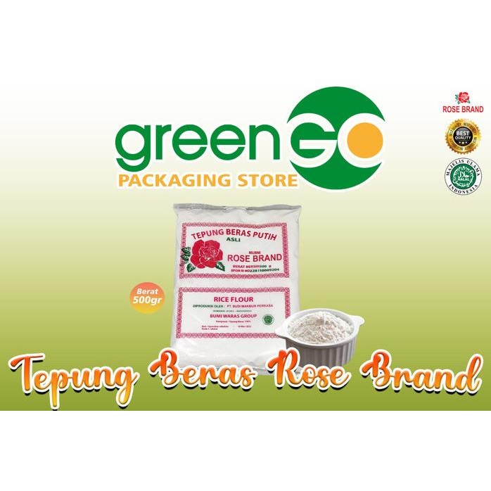 

Terlaris Tepung Beras Putih Original Asli Rose Brand 500Gr Rice Flour Halal