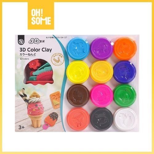 

Ohsome -Zhigao 12 Color Cup Colored Mud Set (Ice Cream) Kk-5110