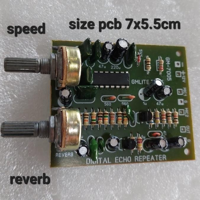 Baru digital mic echo refeater 2 pot potensio 810 820 2 tr + speed reverb tojil4 dijamin