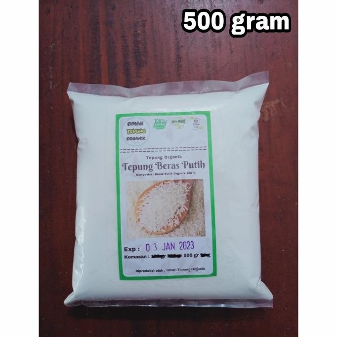 

Terlaris Tepung Beras Putih Organik Mentik Susu / Rice White Organic 500 Gram