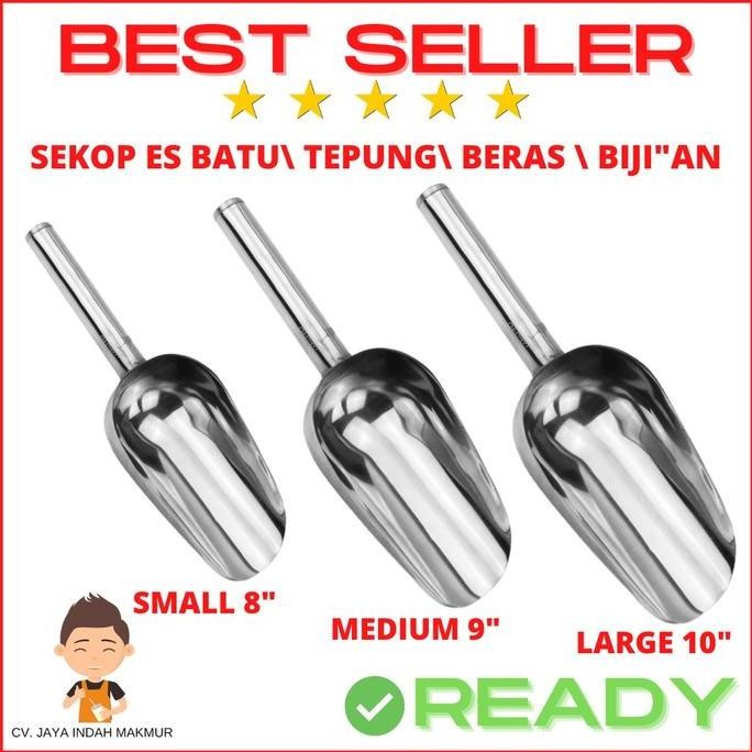 

Terlaris Sendok Es Batu Stainless | Sekop Stainless | Serokan Tepung | Sendok Biji Kopi | Sekop Beras | Skop Es Batu Sendok Takar Stainless