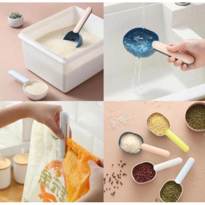 

Terlaris Sendok Jepit Serbaguna Sendok Takaran Beras Tepung Rice Scoop