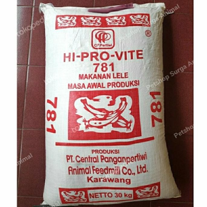 Terlaris Pelet 781 Berat 30Kg Untuk Ikan Lele Nila Gurame