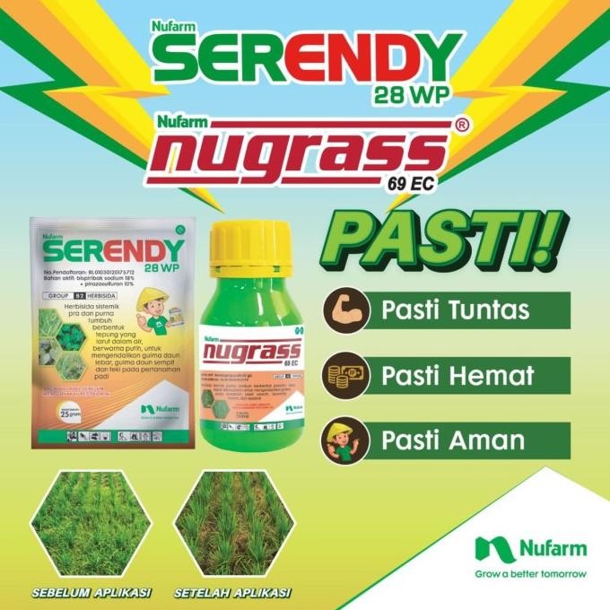 

Terlaris Herbisida Nugras 100Ml + Serendy 25 Gram Paket Bebas Gulma 100% Original Padi Tidak Stress Menguning