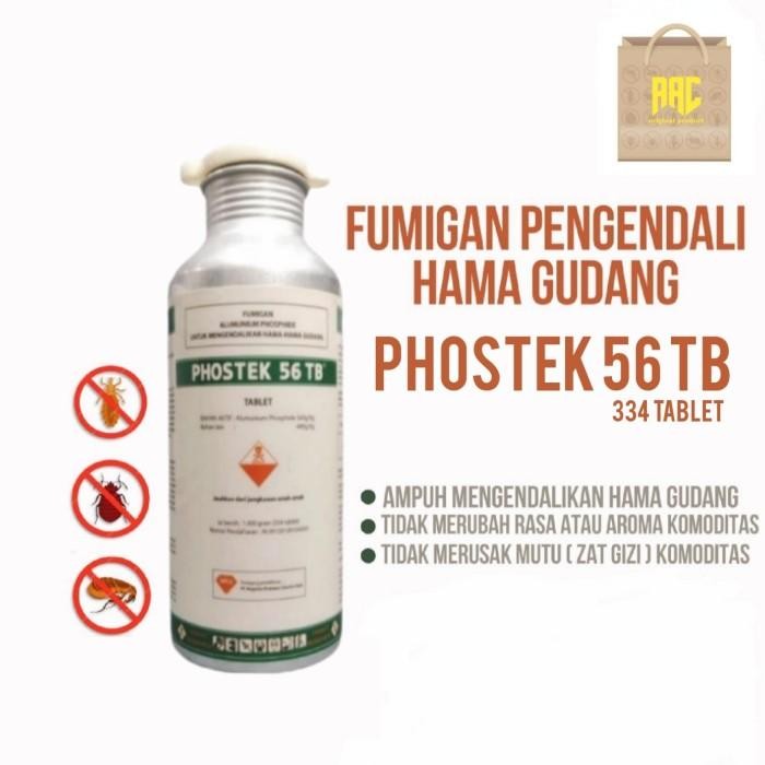 Phostek 56tb Fumigan Basmi Kutu Beras & Hama gudang dll Ori