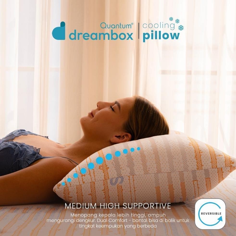 Quantum Dreambox Cooling Pillow / Bantal Dingin / Dual Comfort