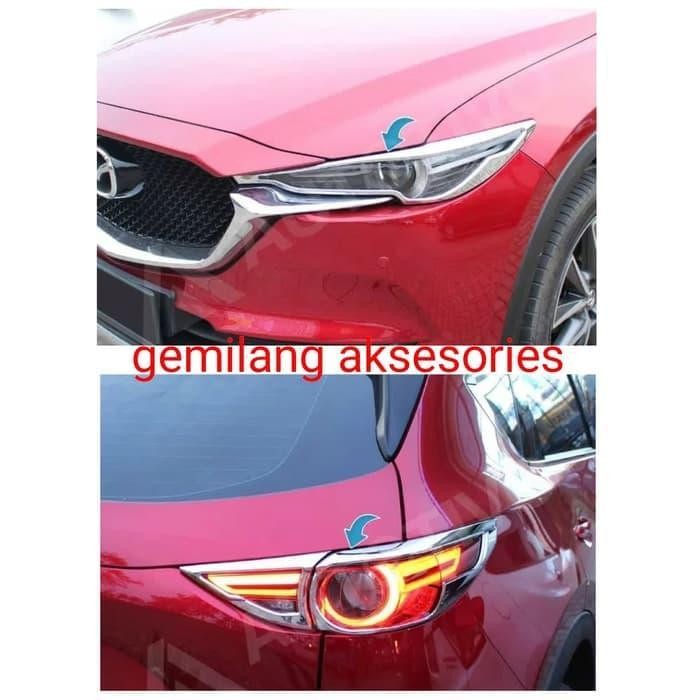 Paket Garnish Lampu Depan + Belakang Mazda Cx5