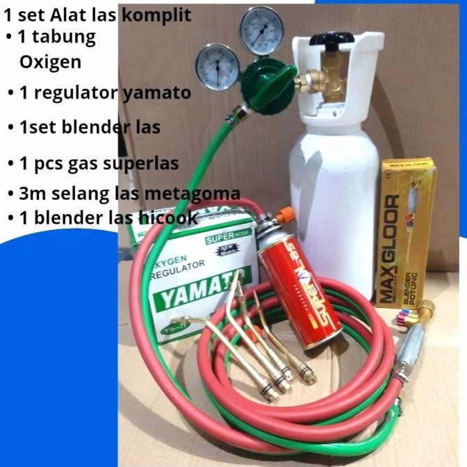 Alat Las Set Oksigen Komplit New Stok