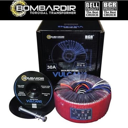 TRAFO VULCAN 30A CT 62V BOMBARDIR TRAVO VULCANS TOROID 30 A DONUT BELL