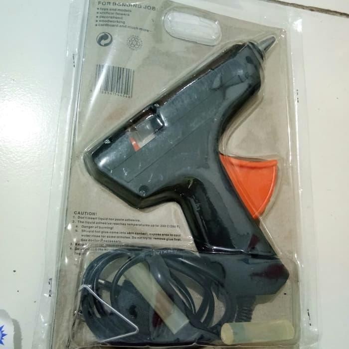Glue Gun Alat Tembak Lem Lilin 40Watt Bonus 2 Batang Lem