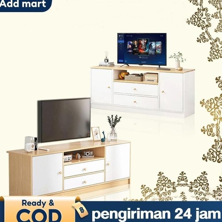Meja Tv 140CM/120CM Bufet Tv Minimalis Modern Meja Tv Kayu Rak Tv lemari Tv Minimalis