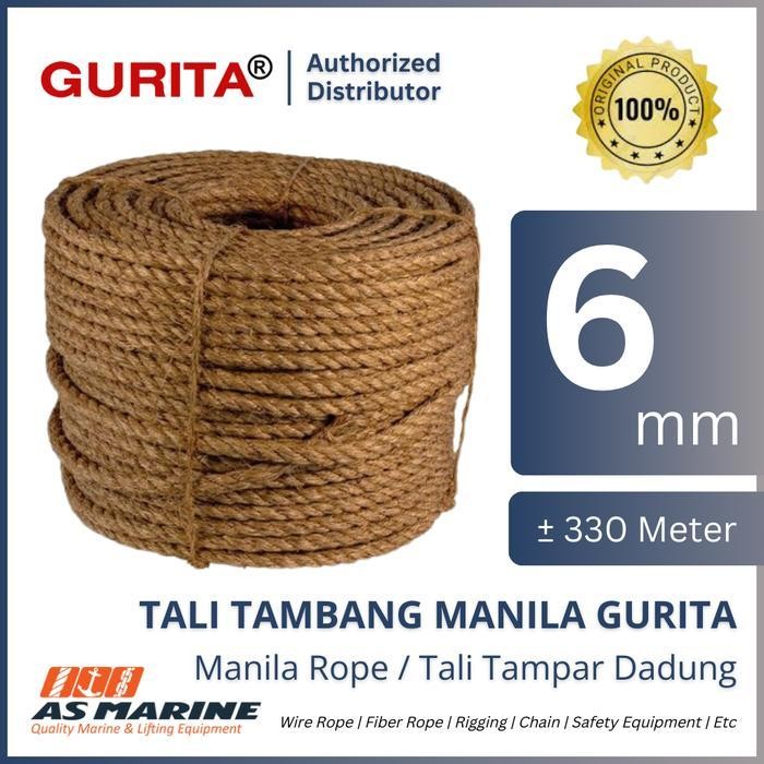 

Tali Tambang Manila 6 Mm X 330 Meter 10.5 Kg 3 Strand Tali Tampar Dadung Serat Abaka Gurita Original Dan Terpercaya