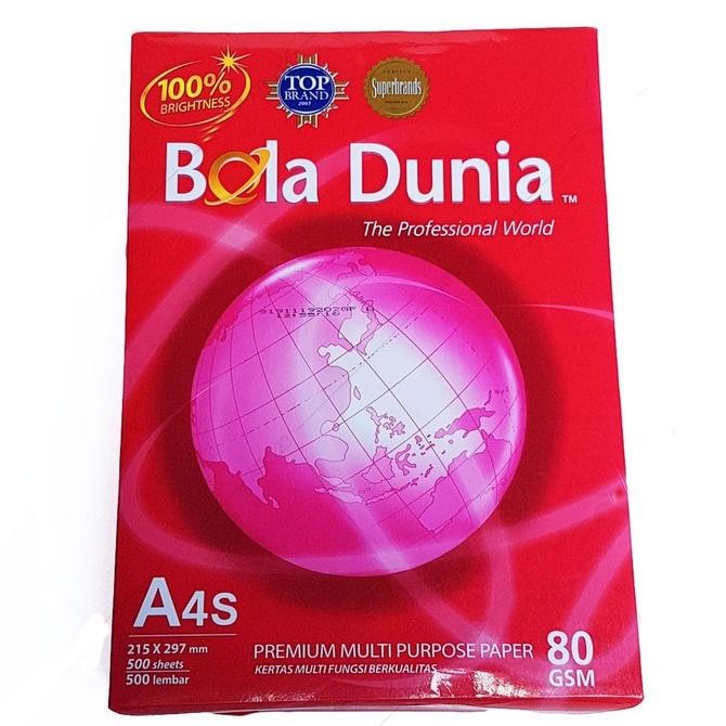 

rq-56 CQ37 Bola Dunia Kertas Print/Fotocopy A4S 80gsm Original Termurah
