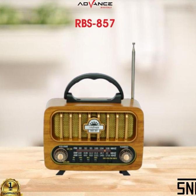 Asli Speaker Portable Wireless Advance Model Radio-ponsel Antik RBS-857 / RBS857 Support Bluetooth 2