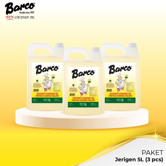 

EXP LAMA NEW!! PAKET TRIPLE MINYAK GORENG BARCO JERRYCAN 5LITER (3PCS)