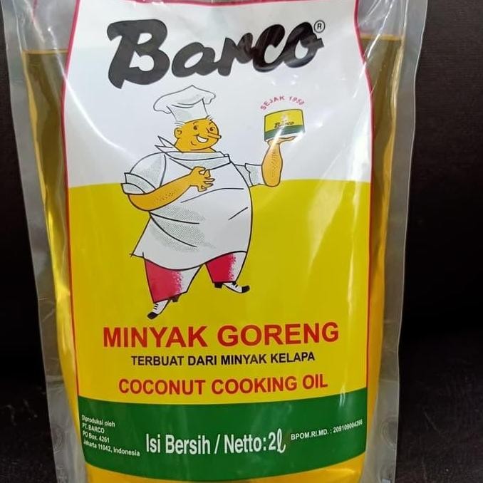 

EXP LAMA MINYAK GORENG COCONUT COOKING OIL BARCO 2 LITER / PACK