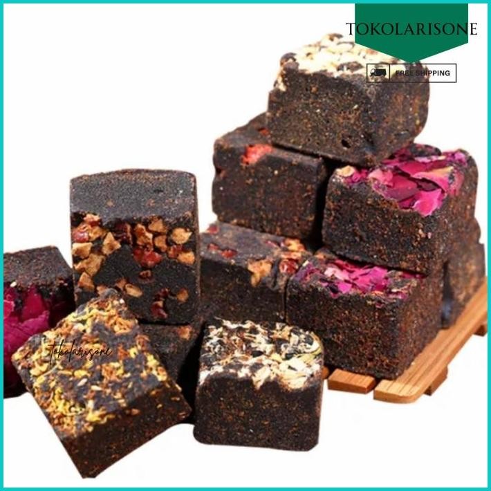 

NATURAL HERBAL BROWN SUGAR CUBE / ROSE GINGER GOJI BERRY SUGAR CUBE