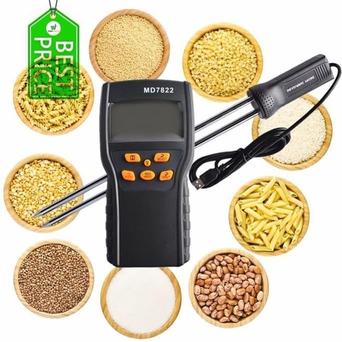 

Terlaris Terlaris Grain Moisture Meter Md7822 Ukur Kadar Air Md-7822 Biji Bijian Beras Gandum Jagung Kedelai Tepung Murah!!! Murah