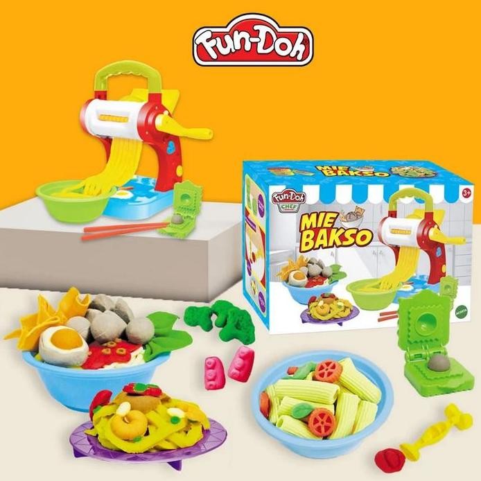baru  fundoh Mie Bakso /Play doh murah/playdoh murah/ fun doh ice