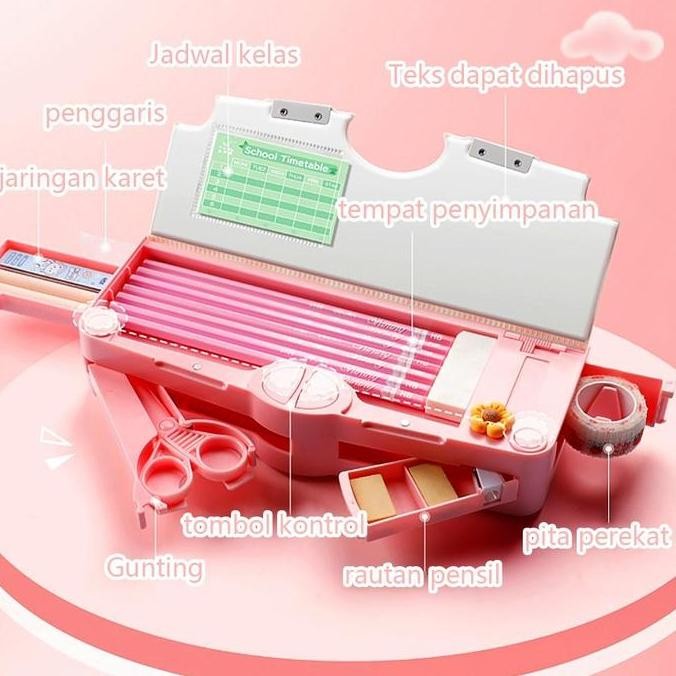 

ASB JAVA K001PLUS Kotak Pensil Multifungsi Motif Kartun Untuk Laki Laki Perempuan / Kotak Pensil Serbaguna Anak Sekolah TK SD / Tempat Pensil Anak Stationery