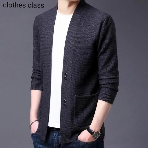 Blazer Pria Korea / Jas Pria Cotton Rajut Halus Premium Style murah