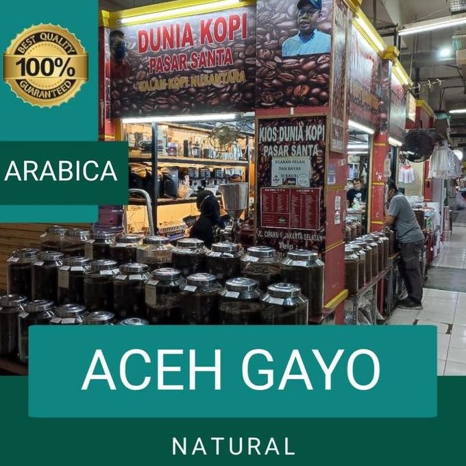 

ready stock Kopi Arabika Aceh Gayo Natural 250 gram
