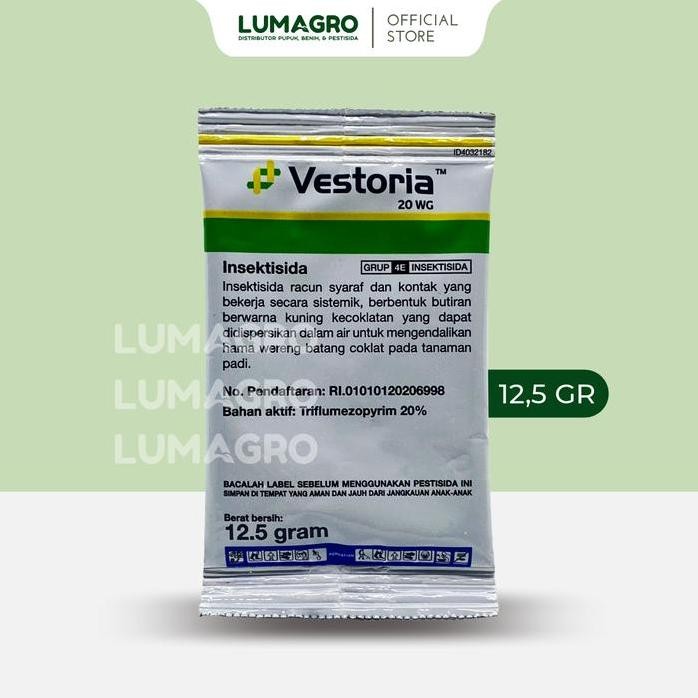 

Terlaris Insektisida Vestoria 20Wg 12.5Gr Triflumezopyrim Pengendali Hama Wereng Batang Coklat Tanaman Padi