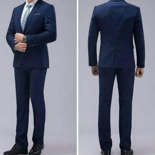 YARRAFA Jas Blazer Pria Stelan 2 In 1 Model Terbaru Terpopuler Termurah Slimfit Formal Casual Korea 