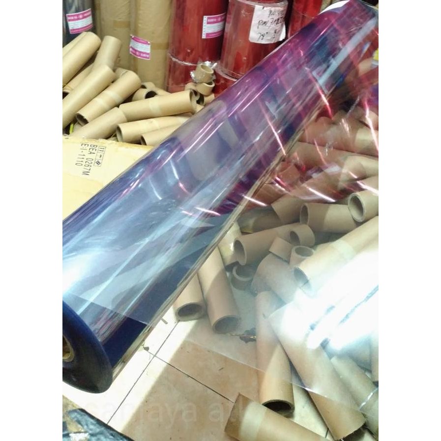 

ready !!! Plastik mika meteran PVC Rigid 0.50mm untuk kotak souvenir & seserahan