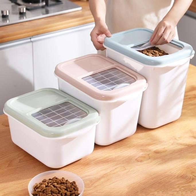 

Terlaris Greenland Tempat Beras Kotak Penyimpanan Makanan Rice Box Storage Bisa Didorong Dengan Roda / Wadah Serbaguna Box Beras Tepung Hsb621