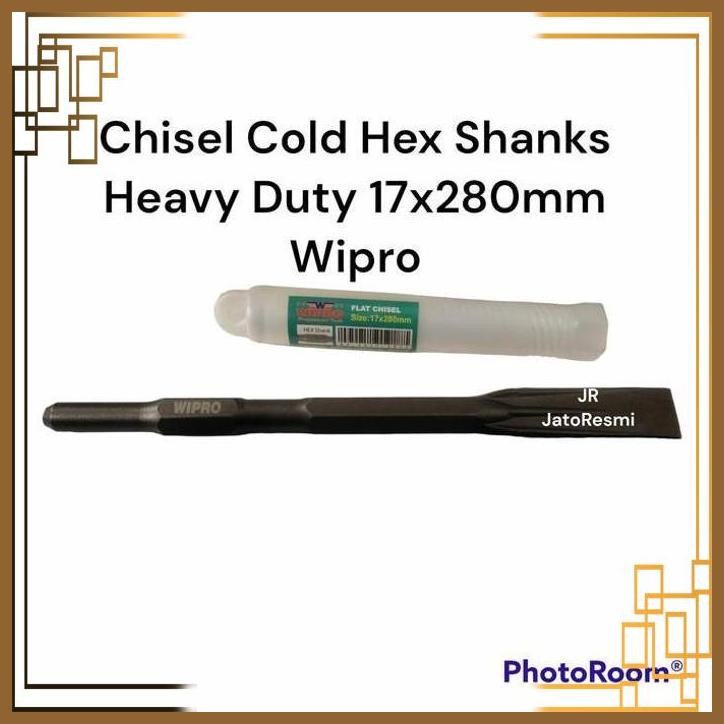 [JTR] CHISEL COLD HEX SHANK 17MM17X280X25MM WIPRO FLAT CHISEL