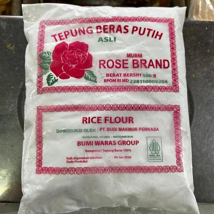 

Terlaris Tepung Beras Rose Brand 500Gr | Tepung Ketan Rose Brand 500Gr
