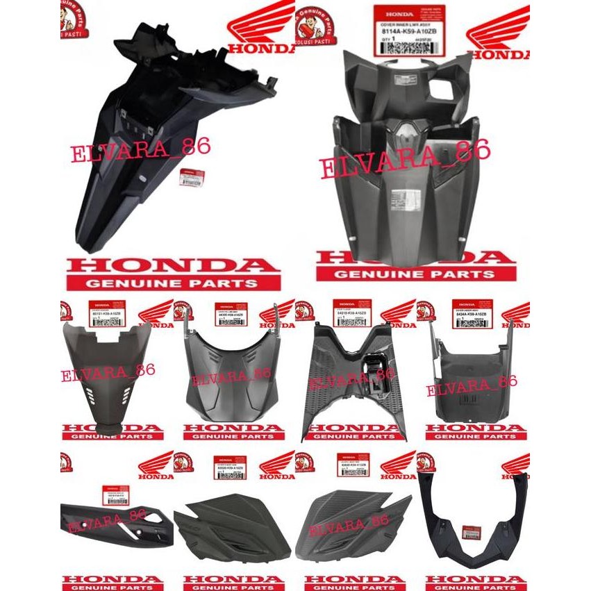 TERBARU - Cover body kasar Varian Honda Vario 150 125 LED 2015-2017 Original AHM