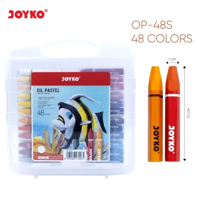 

Crayon Joyko 48 Warna Oil Pastel Set isi 12s - 55s