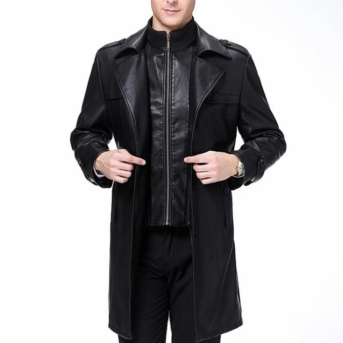 jaket kulit asli jubah original dari kulit domba jaket kulit blazer murah