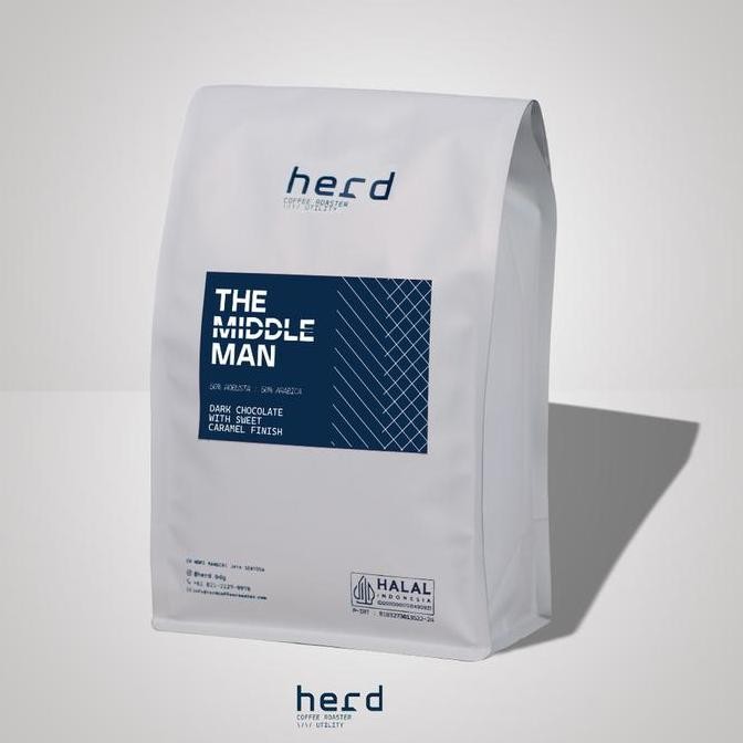 

ready stock herd Biji Kopi Arabika Robusta The Middle Man 1 KG Es Kopi Susu Espresso Blend