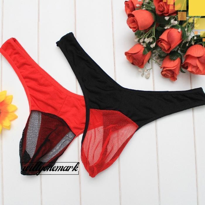 PAKAIAN DALAM PRIA SEXY MESH CELANA DALAM TRANSPARANT GSTRING Y035 HOT SALE