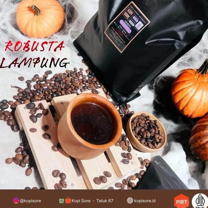 

ready stock KOPI LANANG ROBUSTA LAMPUNG PREMIUM 500gr - FRESH ROASTING
