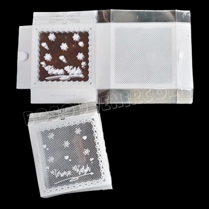 

ready !!! isi 100 Kotak Mika souvenir uk 7x7x1cm kotak souvenir kaca pasir