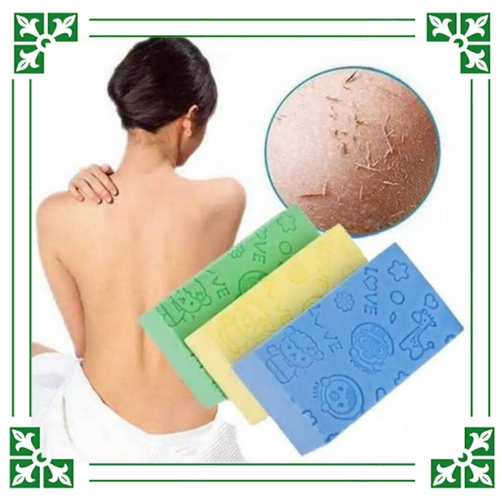 Sikat Badan Sponge Daki Spons Pengangkat Daki Spon Mandi Pororo Spons Ajaib Perontok Daki