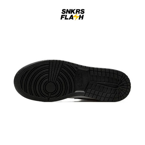 AIR JORDAN 1 Mid Black Fire Red (Gs) Sepatu Sneakers Anak - 554725079 - Size 37.5