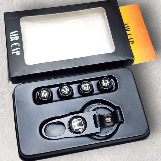 Tutup Pentil Ban + Gantungan Kunci Mobil Motor Honda Penutup Pentil Terbaik