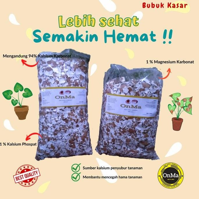 

Terlaris Cangkang Telur Bubuk Egg Shell Tepung Pupuk Organik Tanaman Hewan