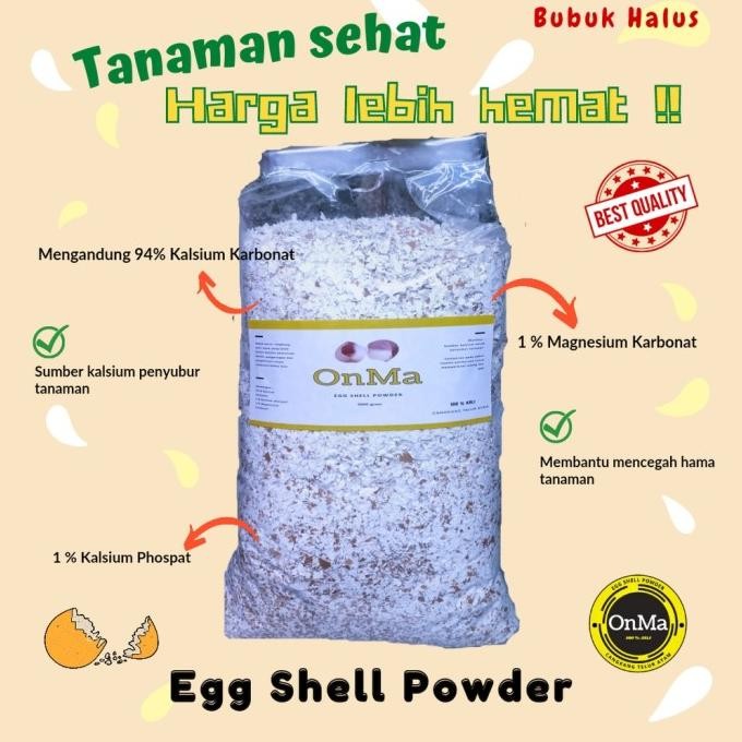 

Terlaris Tepung Cangkang Telur Bubuk Halus Egg Shell Powder Pupuk Organik