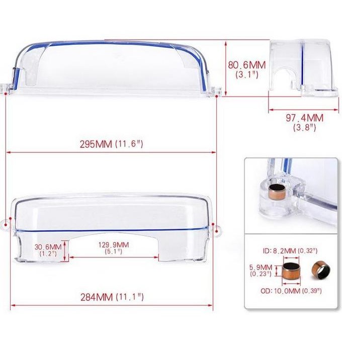 COVER TIMING BELT 2JZ 2JZGTE TRANSPARANT HIGH TEMPERATURE