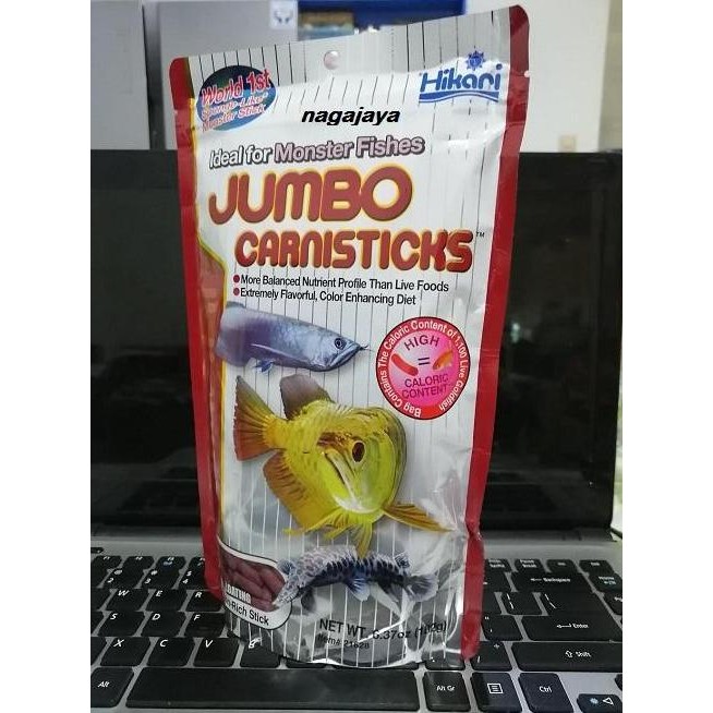 Terlaris Hikari Jumbo Carnisticks 182 Gr Original Pakan Pelet Ikan Predator