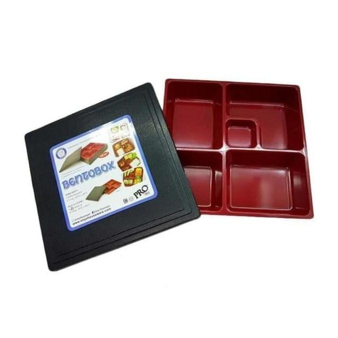 }}}}}}] Piring Bento Set Melamin Tebal Awet Kuat Tahan Panas Premium Onyx + Tutup Kotak Hoka Bento B