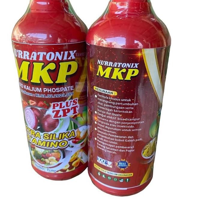 

Terlaris Nurratonix Mkp New 1 Liter Plus Silika Amino Perbanyak Bunga Dan Pembesar Dan Penambah Bobot Gabah Padi, Buah Dan Umbi
