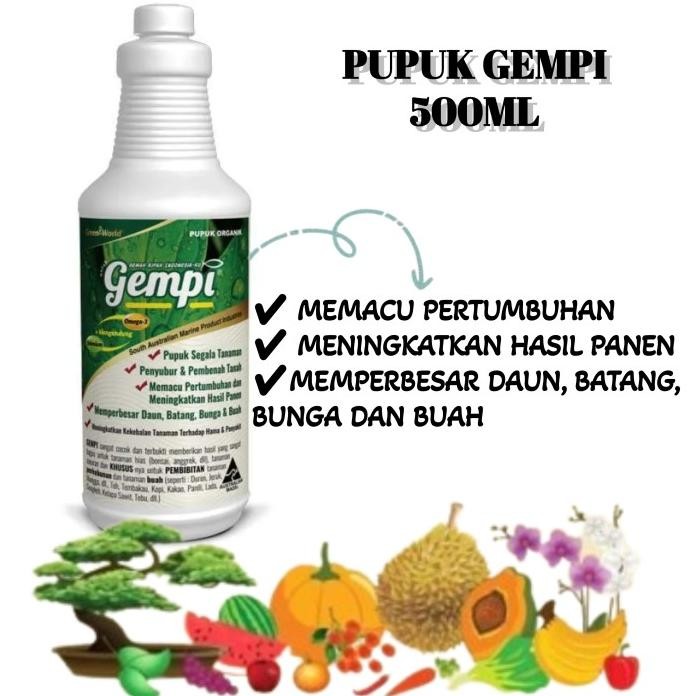 

Terlaris Pupuk Organik Tanaman Hias Gempi 500Ml Ikan Tuna Omega 3 Fish Emulsion